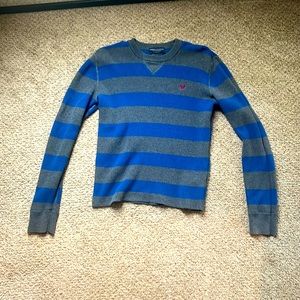 American Eagle mens thermal navy and heather grey XS long sleeve